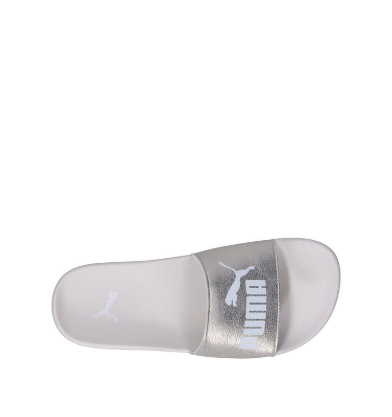 PUMA LEADCAT 2.0 METALLIC WHISPER Ciabatta donna bianca