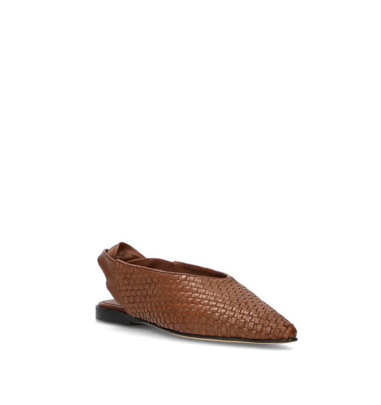 JVAM Slingback donna marrone in pelle