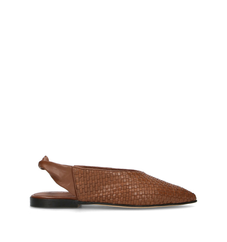 JVAM Slingback donna marrone in pelle