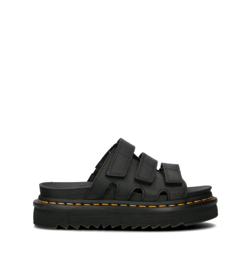 DR. MARTENS Ciabatta donna nera in pelle