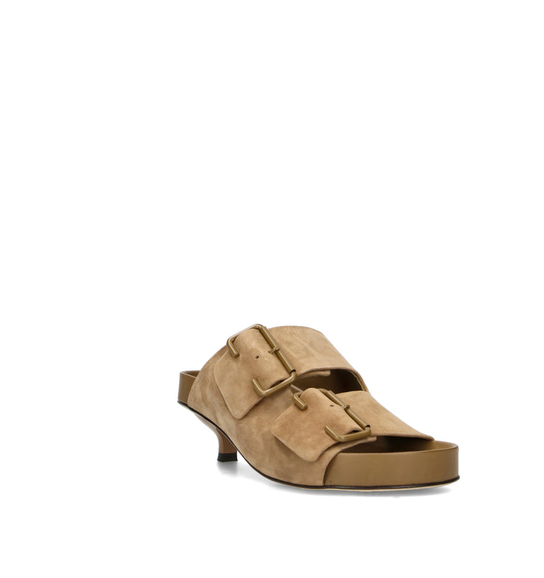 JVAM Sandalo donna taupe in pelle