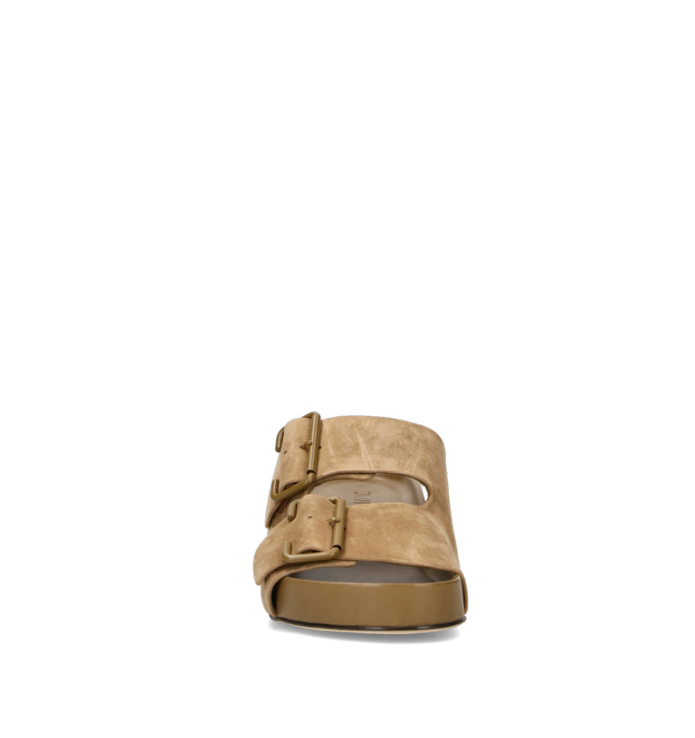 JVAM Sandalo donna taupe in pelle