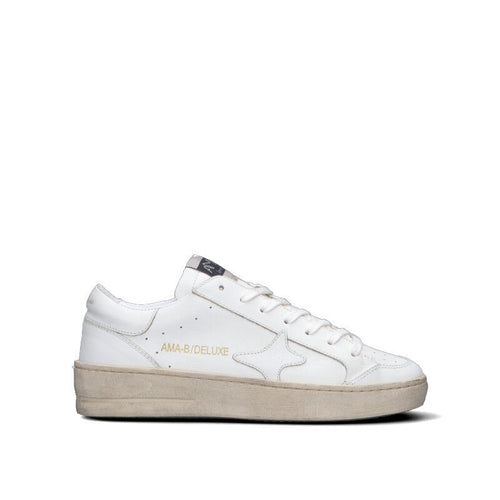 AMA-BRAND Sneaker donna bianca in pelle