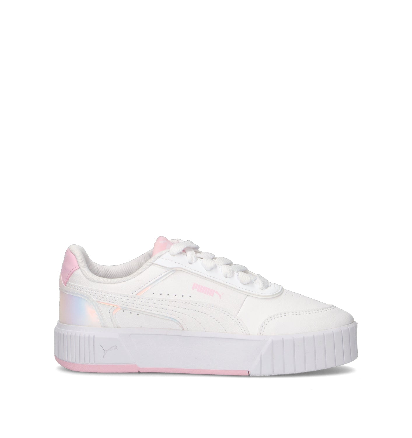 PUMA CARINA MIA HOLO 2.0 JR Sneaker ragazza bianca/rosa