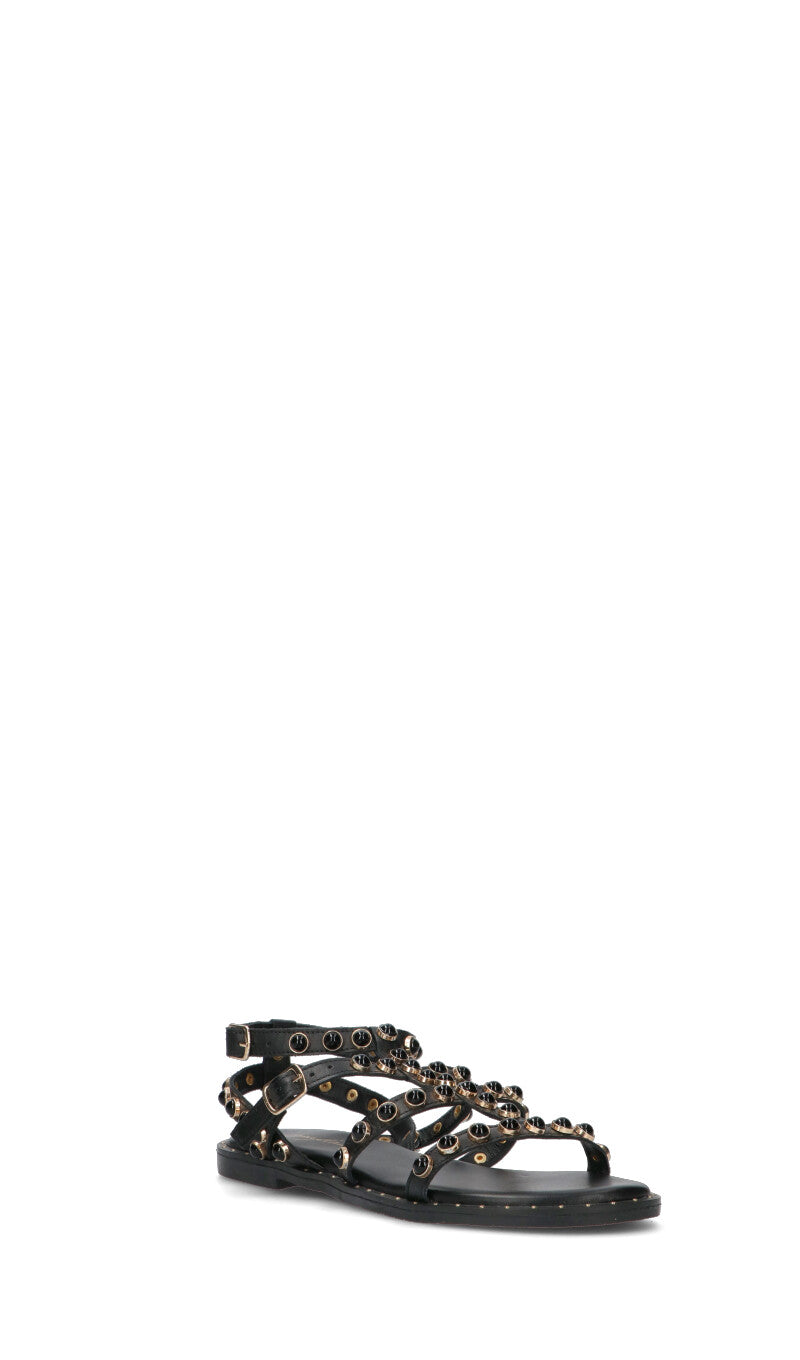 GRAFIA Sandalo donna nero in pelle