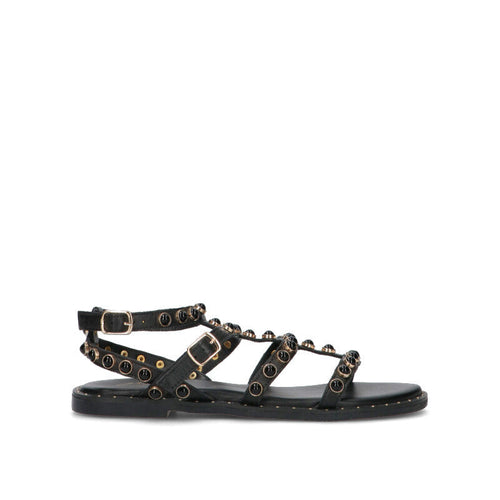 GRAFIA Sandalo donna nero in pelle