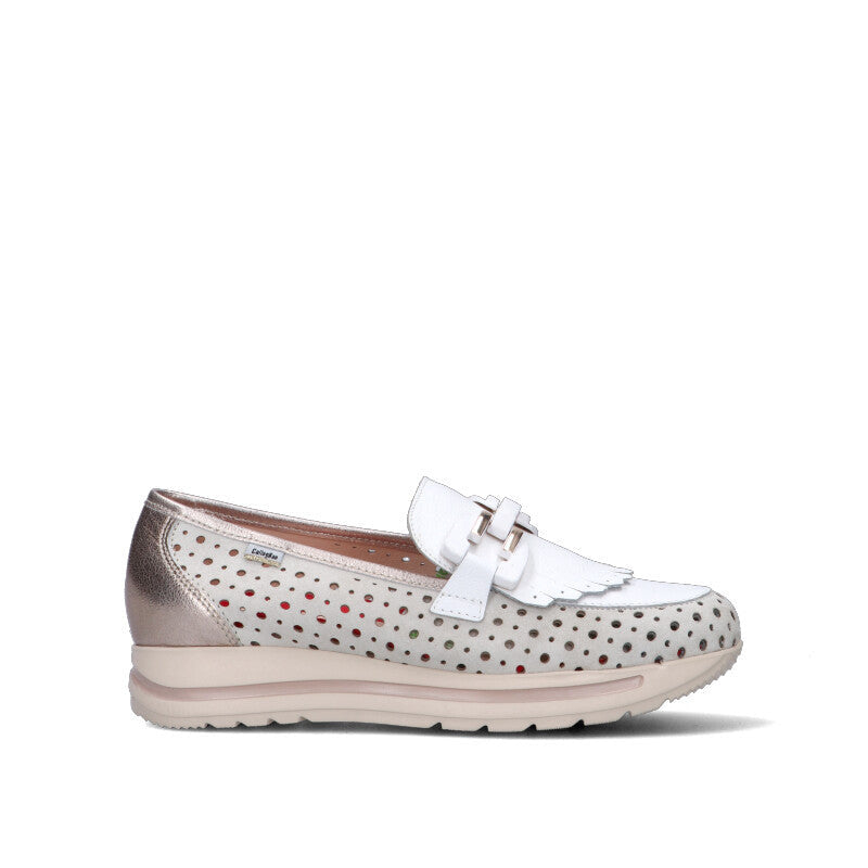 CALLAGHAN Mocassino donna beige in pelle