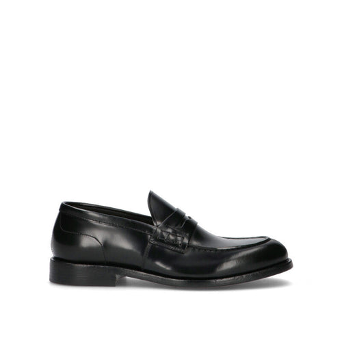 GREEN GEORGE Mocassino uomo nero in pelle