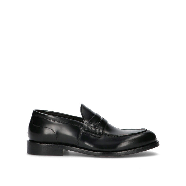 GREEN GEORGE Mocassino uomo nero in pelle