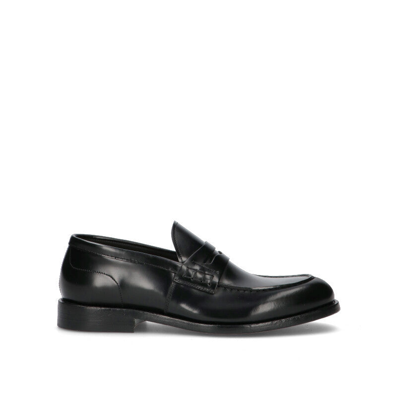 GREEN GEORGE Mocassino uomo nero in pelle