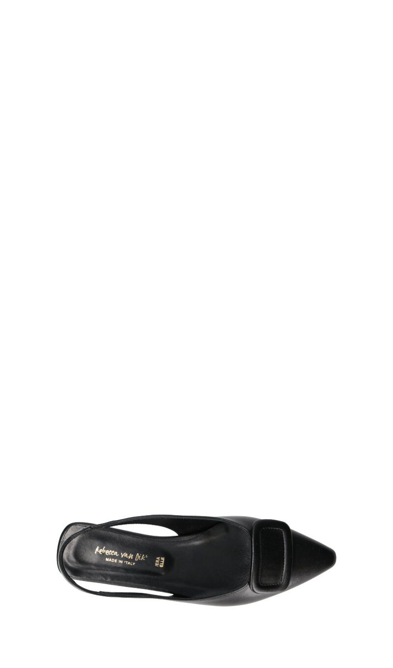 REBECCA VAN DIK SLingback donna nera