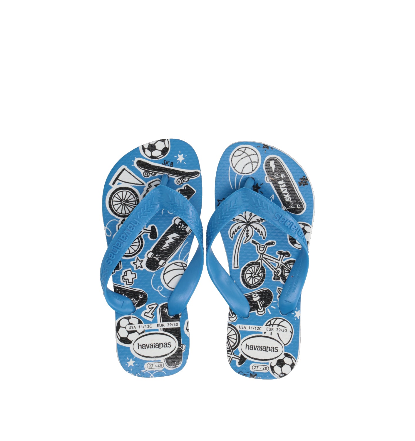 HAVAIANAS Ciabatta bimbo bianca/azzurra