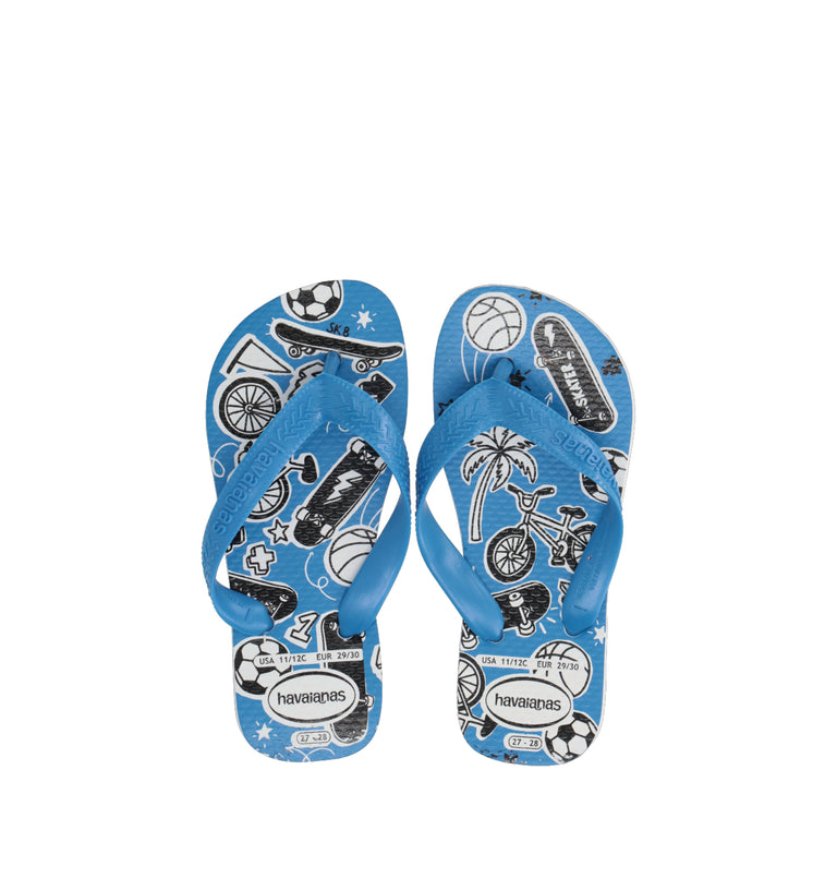 HAVAIANAS Ciabatta bimbo bianca/azzurra