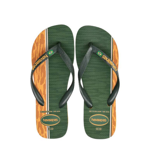 HAVAIANAS Ciabatta uomo verde/senape
