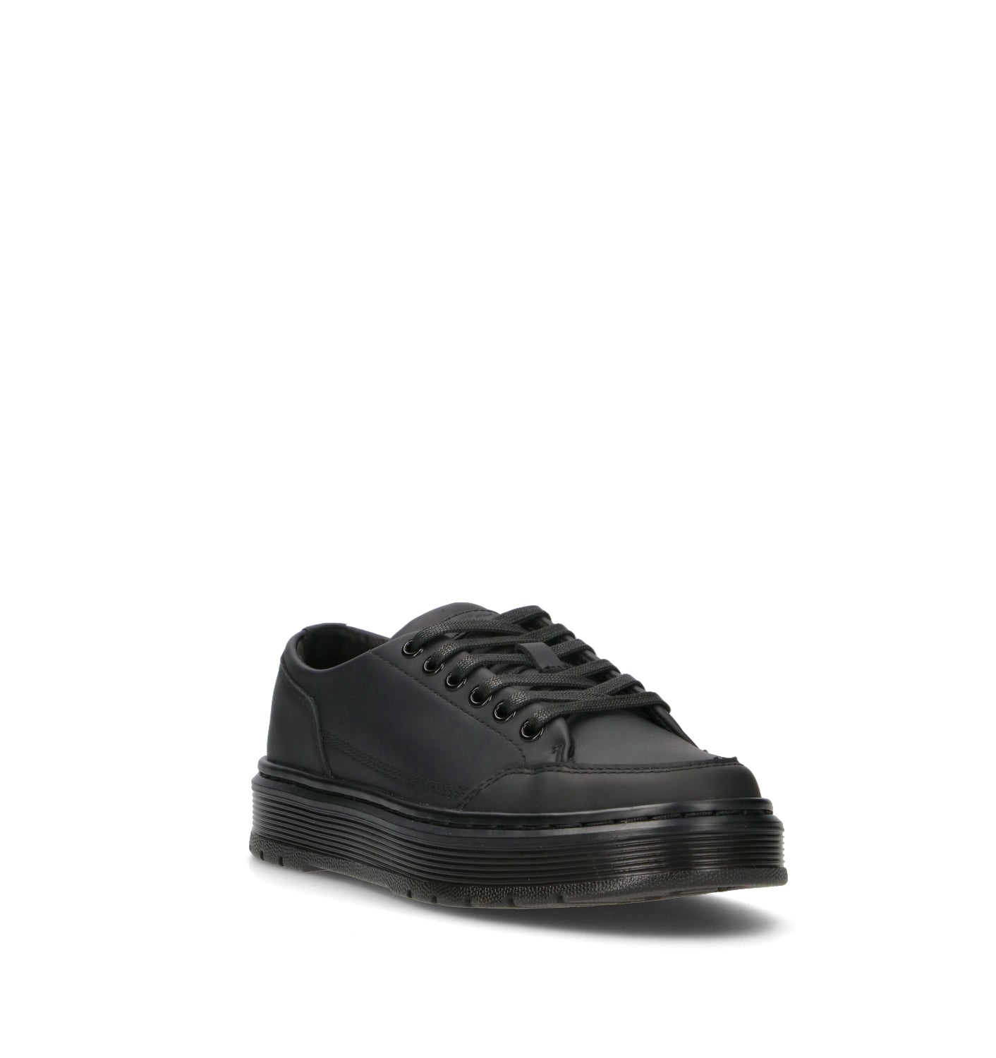 DR. MARTENS BROOKLINE 6 EYE Sneaker donna nera in pelle