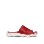 VARIOPINTO Ciabatta donna rossa in pelle