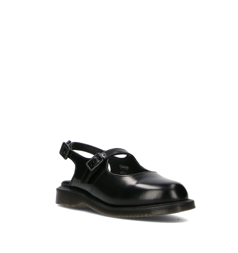DR. MARTENS Slingback donna nera in pelle