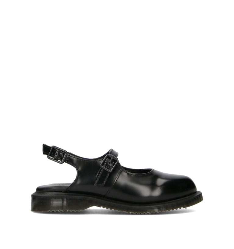 DR. MARTENS Slingback donna nera in pelle