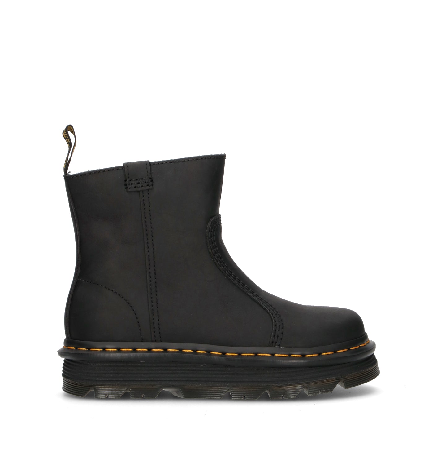 DR. MARTENS ZEBZAG RIGGER Tronchetto donna nero in pelle