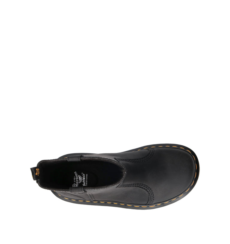 DR. MARTENS ZEBZAG RIGGER Tronchetto donna nero in pelle