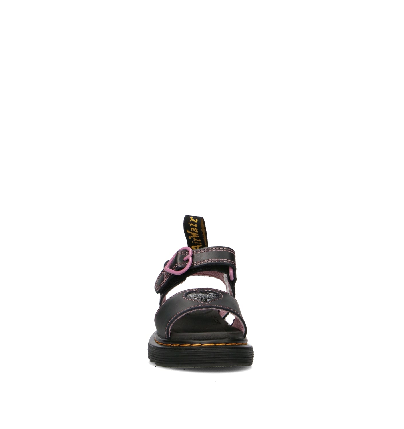 DR. MARTENS Sandalo bimba nero in pelle