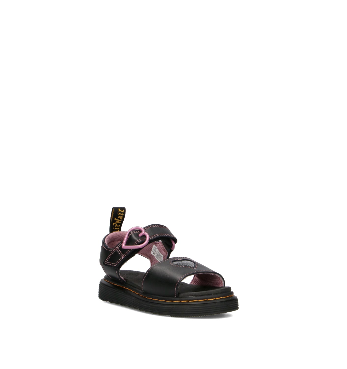 DR. MARTENS Sandalo bimba nero in pelle