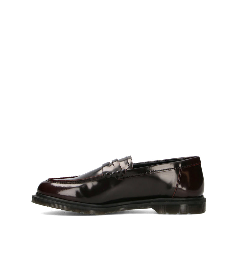 DR. MARTENS Mocassino uomo bordeaux in pelle