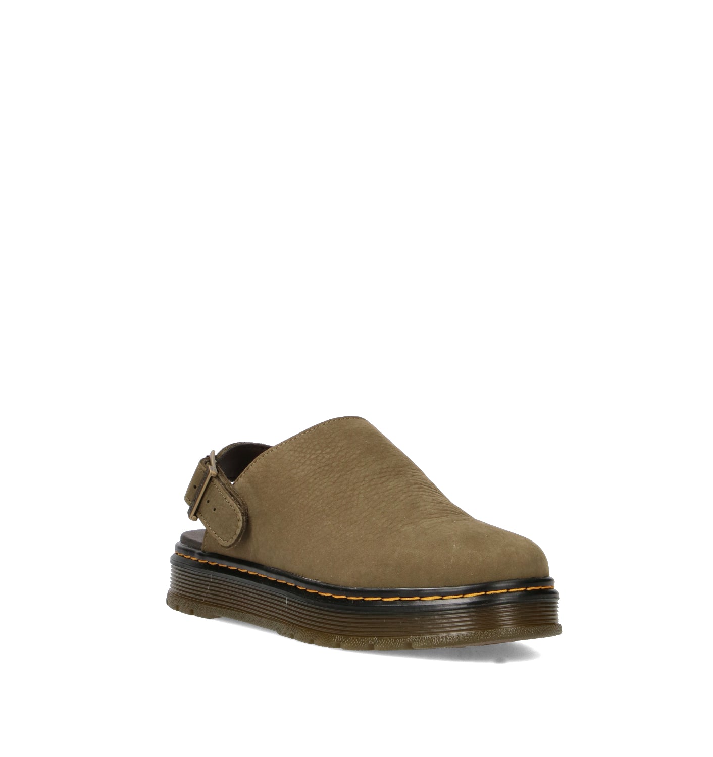 DR. MARTENS BROOKLINE MULE Sabot uomo oliva in nabuk