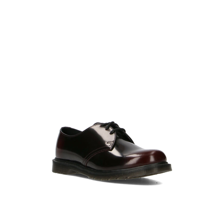 DR. MARTENS Stringata donna bordeaux in pelle