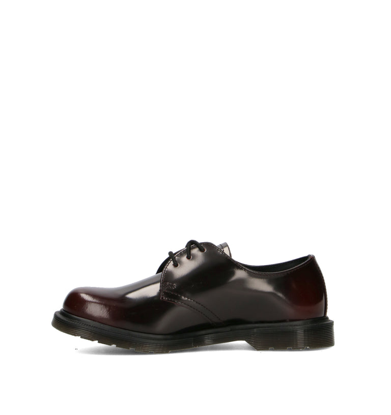 DR. MARTENS Stringata donna bordeaux in pelle