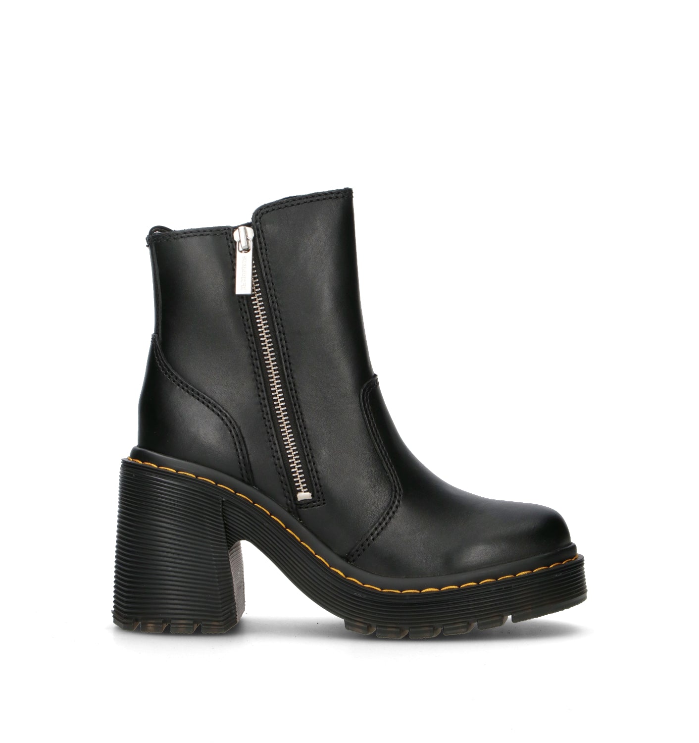DR. MARTENS SPENCE ZIP Tronchetto donna nero in pelle