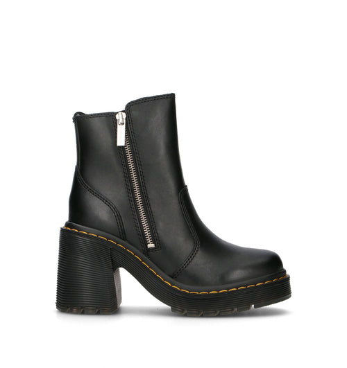 DR. MARTENS SPENCE ZIP Tronchetto donna nero in pelle