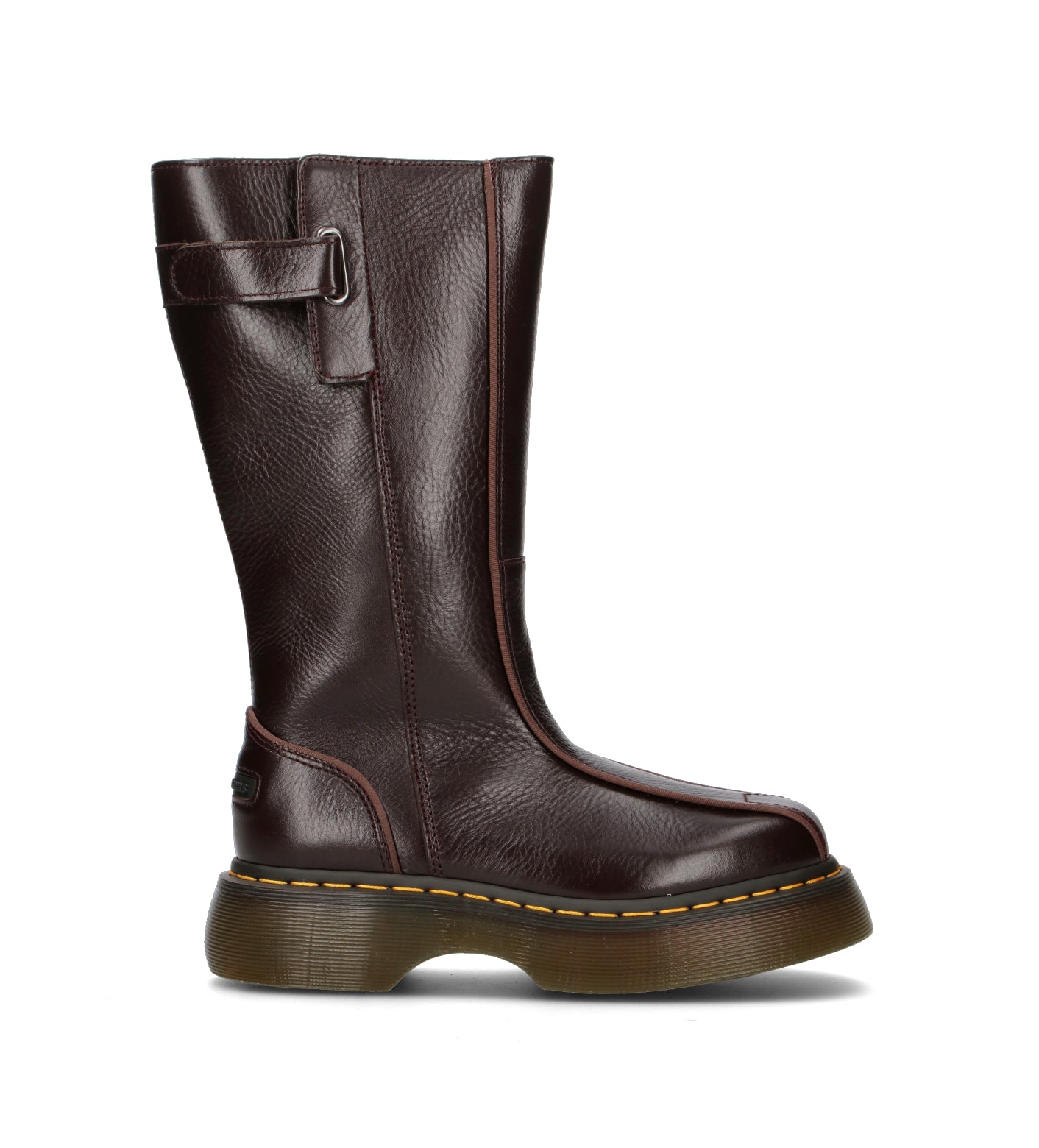 DR. MARTENS BUZZ HI Stivale donna marrone in pelle