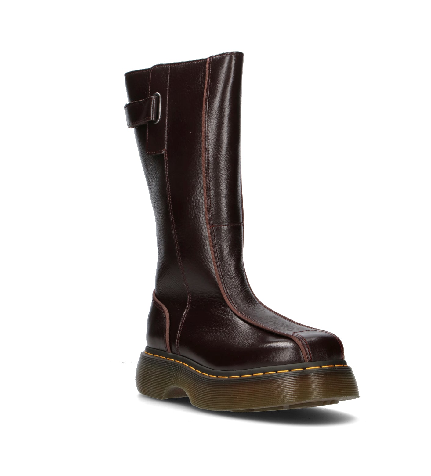 DR. MARTENS BUZZ HI Stivale donna marrone in pelle