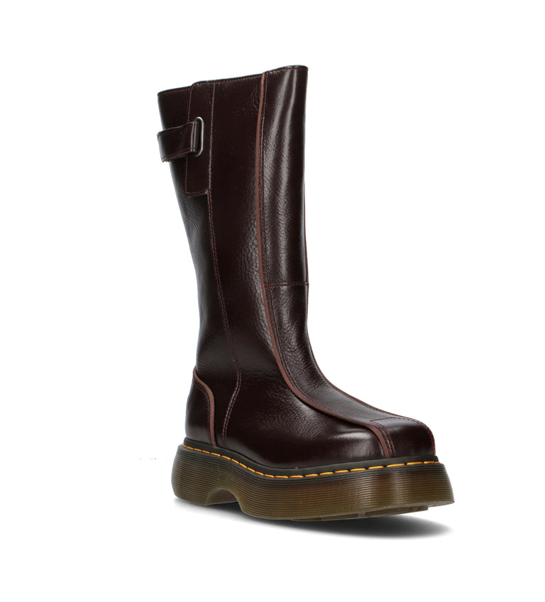 DR. MARTENS BUZZ HI Stivale donna marrone in pelle
