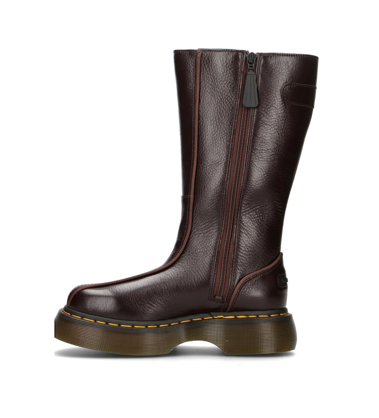 DR. MARTENS BUZZ HI Stivale donna marrone in pelle