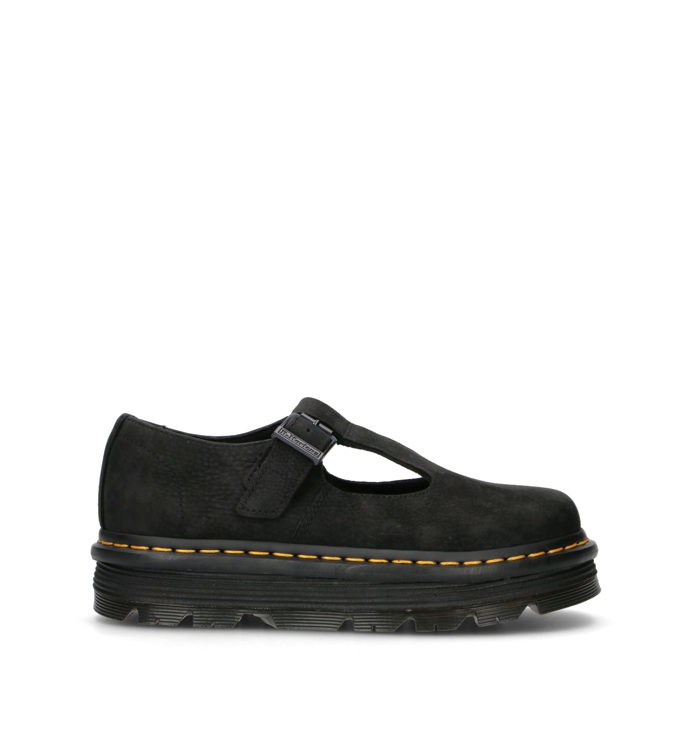 DR. MARTENS ZEBZAG MARY JANE Mocassino donna nero in nabuk