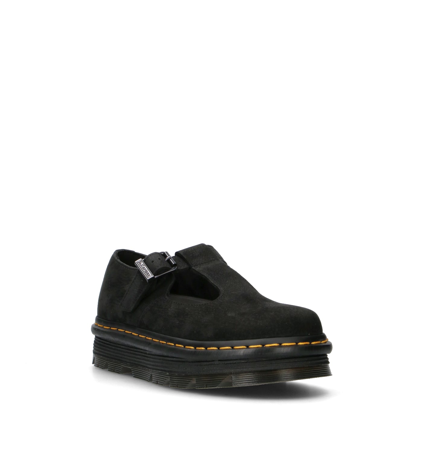 DR. MARTENS ZEBZAG MARY JANE Mocassino donna nero in nabuk