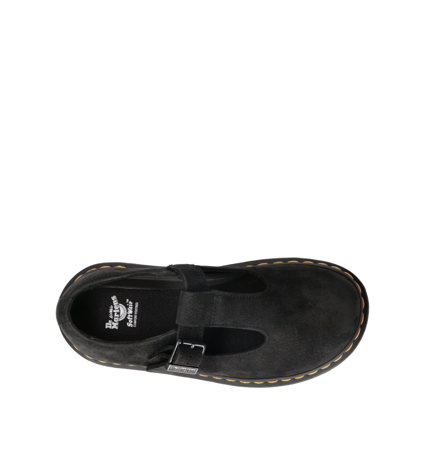 DR. MARTENS ZEBZAG MARY JANE Mocassino donna nero in nabuk