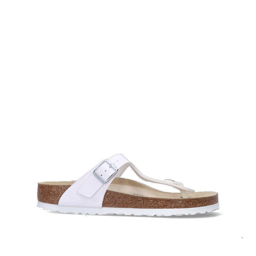 BIRKENSTOCK GIZEH Ciabatta donna bianca in pelle