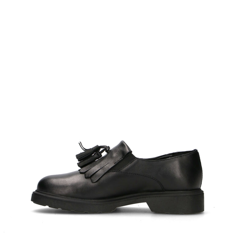 VARIOPINTO Mocassino donna nero in pelle