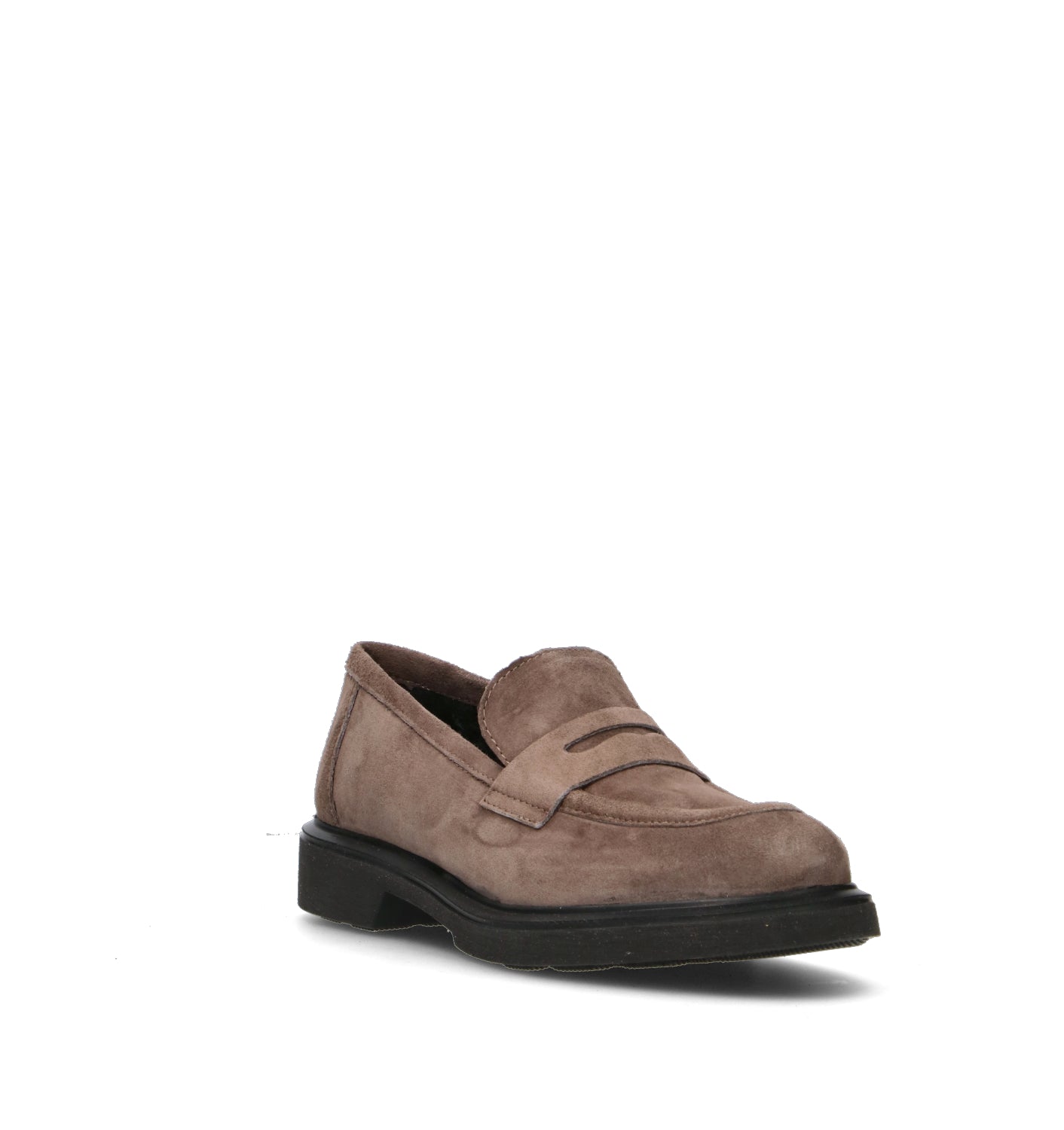 ROSA E ROSA Mocassino donna taupe in suede