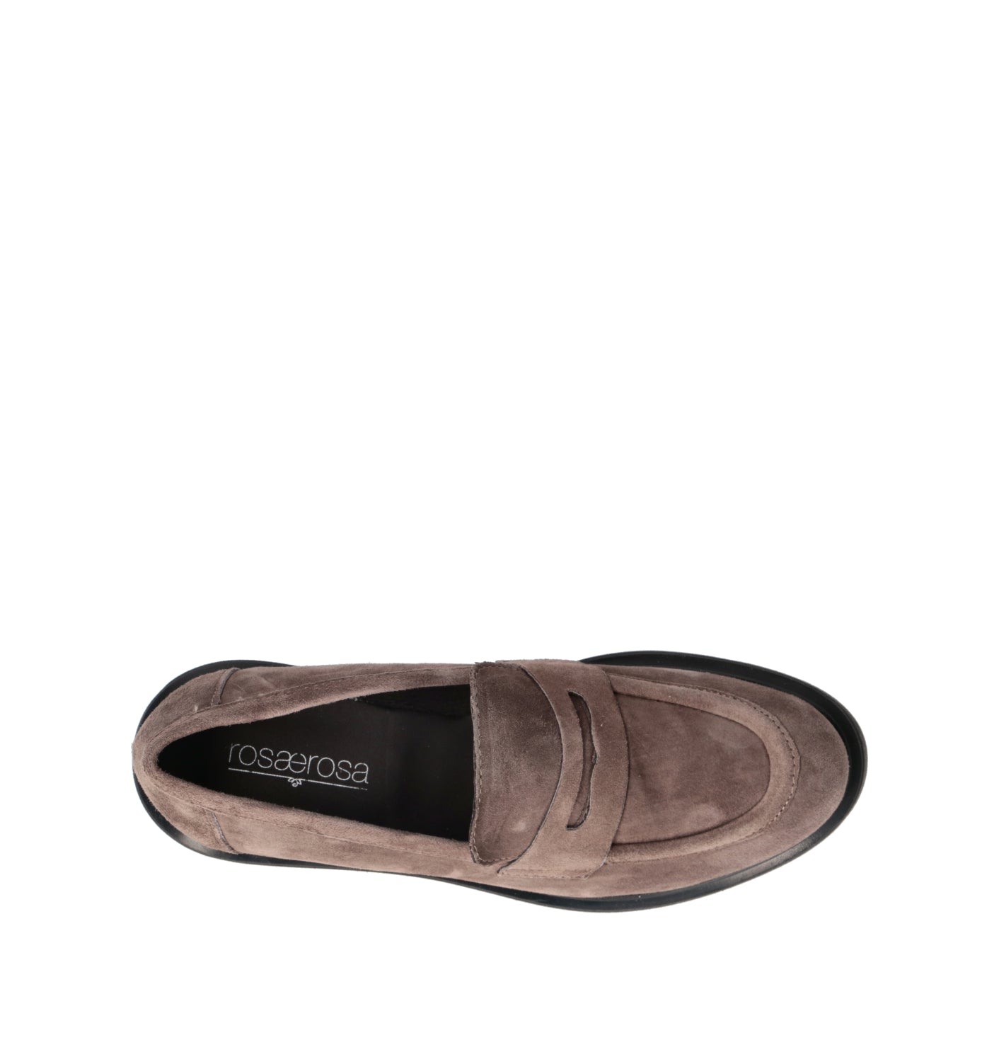 ROSA E ROSA Mocassino donna taupe in suede