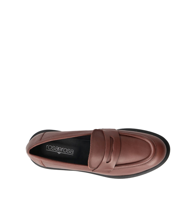 ROSA E ROSA Mocassino donna marrone in pelle