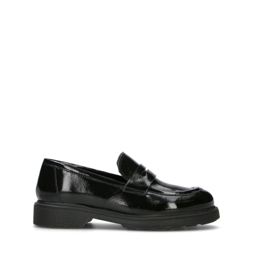 ROSA E ROSA Mocassino donna nero in pelle