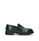 ROSA E ROSA Mocassino donna verde in pelle