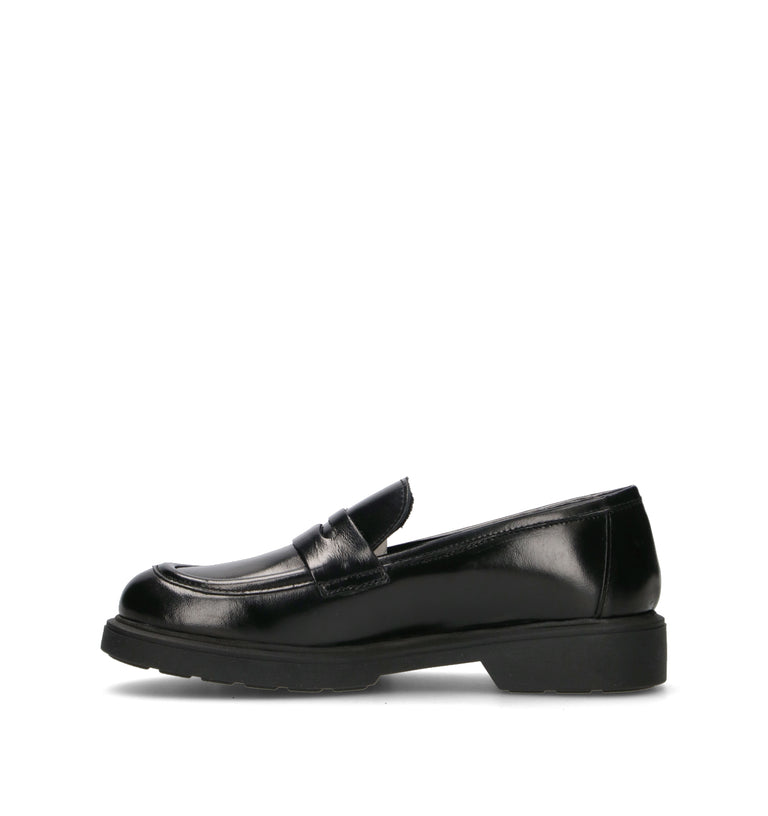 VARIOPINTO Mocassino donna nero in pelle