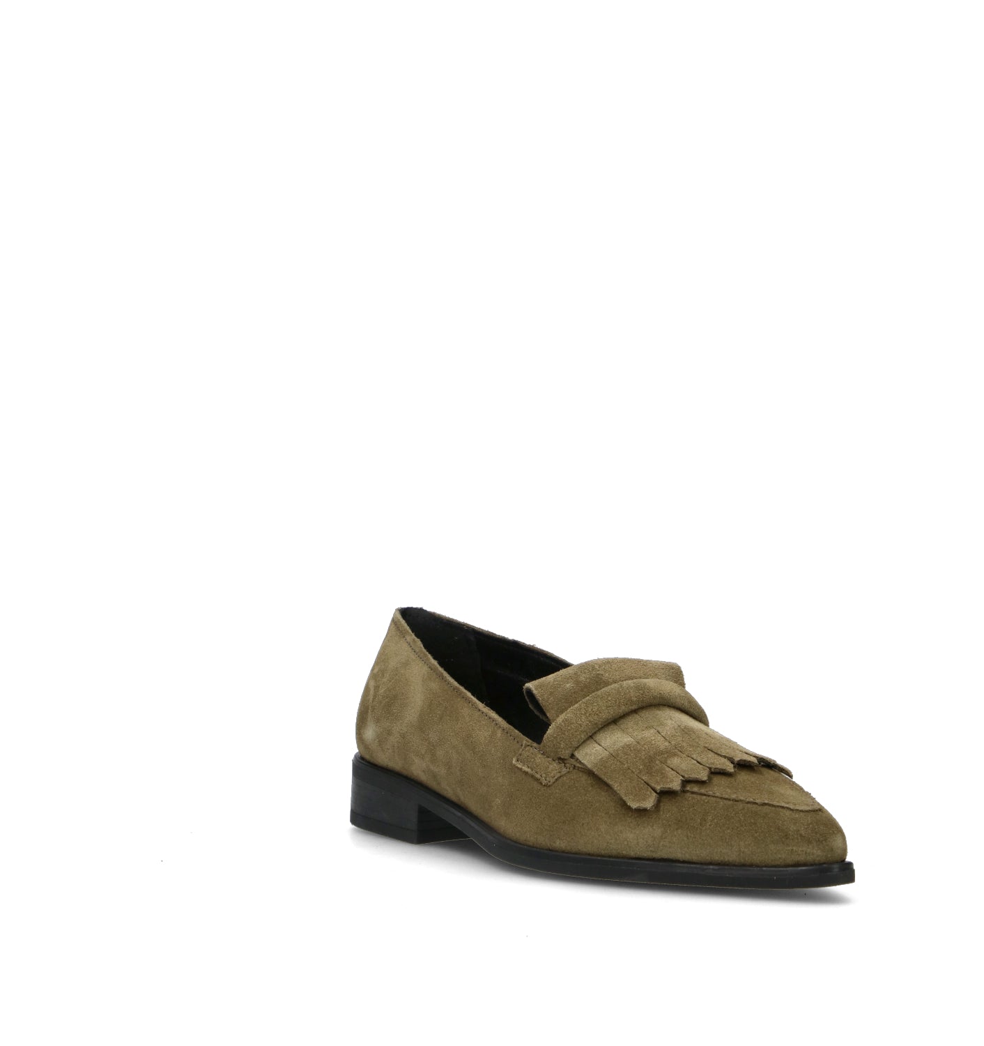 ROSA E ROSA Mocassino donna militare in suede
