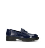 ROSA E ROSA Mocassino donna blu in pelle