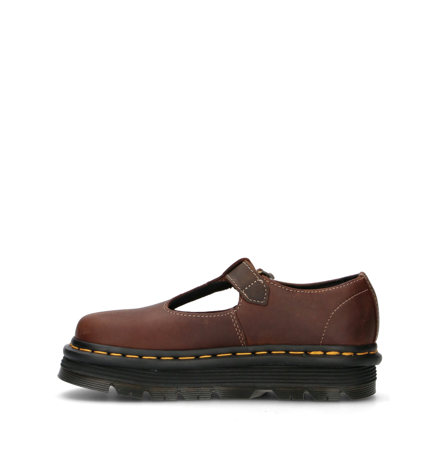 DR. MARTENS ZEBZAG MARY JANE Mocassino donna marrone in pelle
